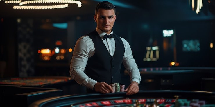 Tampilan hero becekwin bernuansa cyan ungu